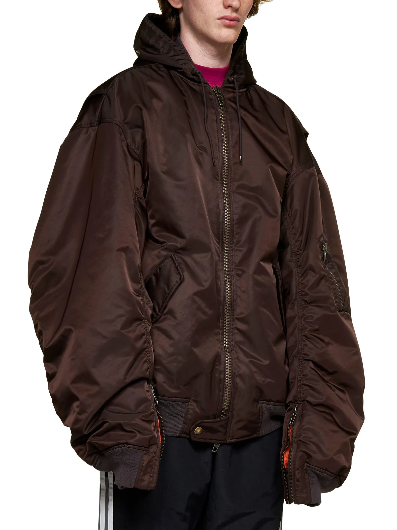 Balenciaga Hooded Bomber Jacket