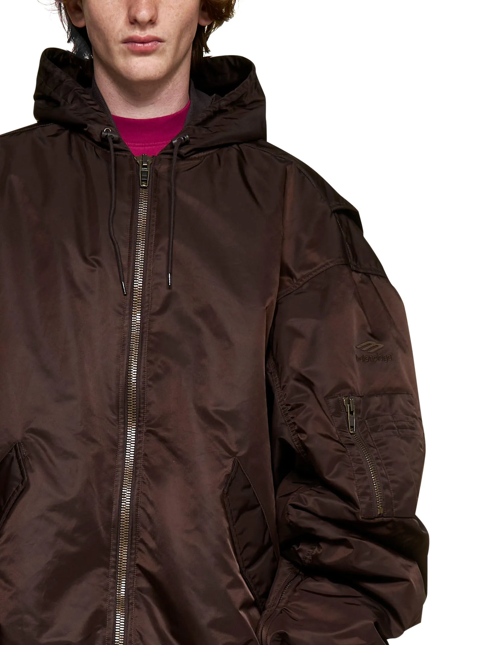 Balenciaga Hooded Bomber Jacket