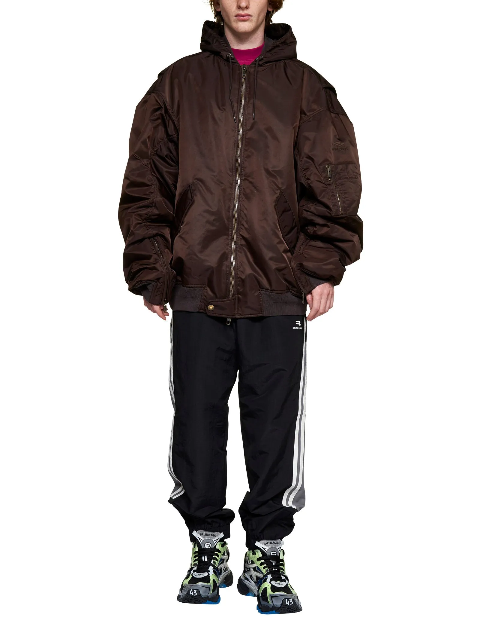 Balenciaga Hooded Bomber Jacket