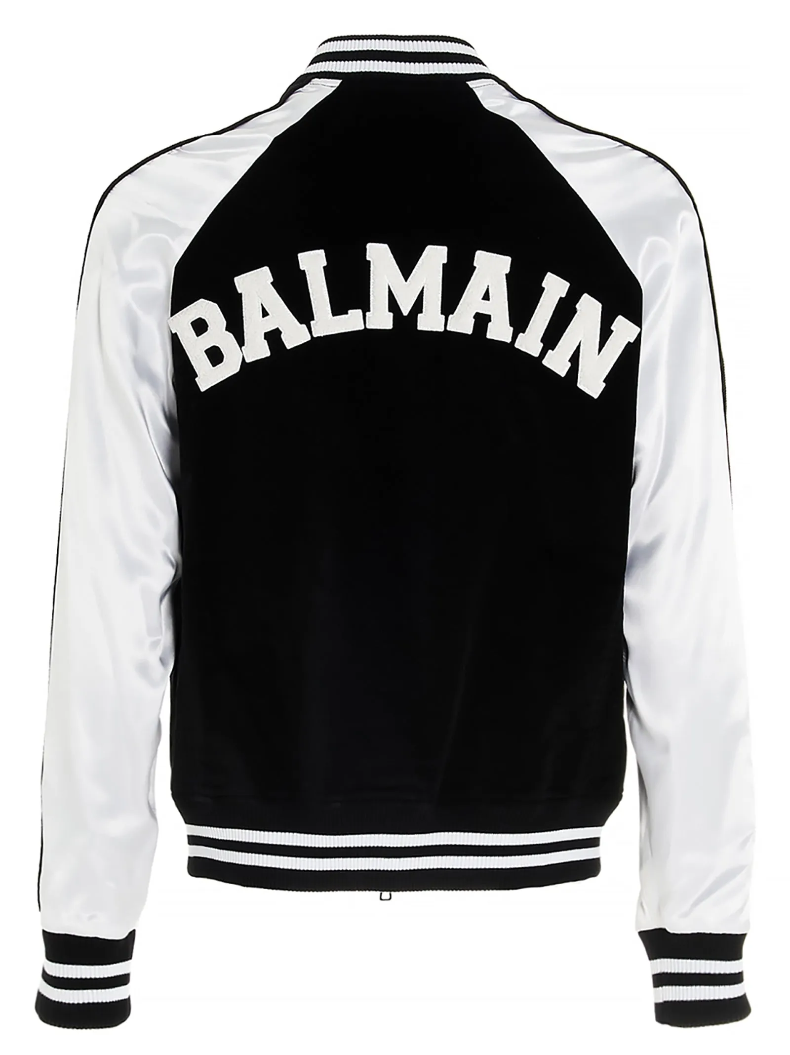 Balmain Logo Patch Bomber Jacket