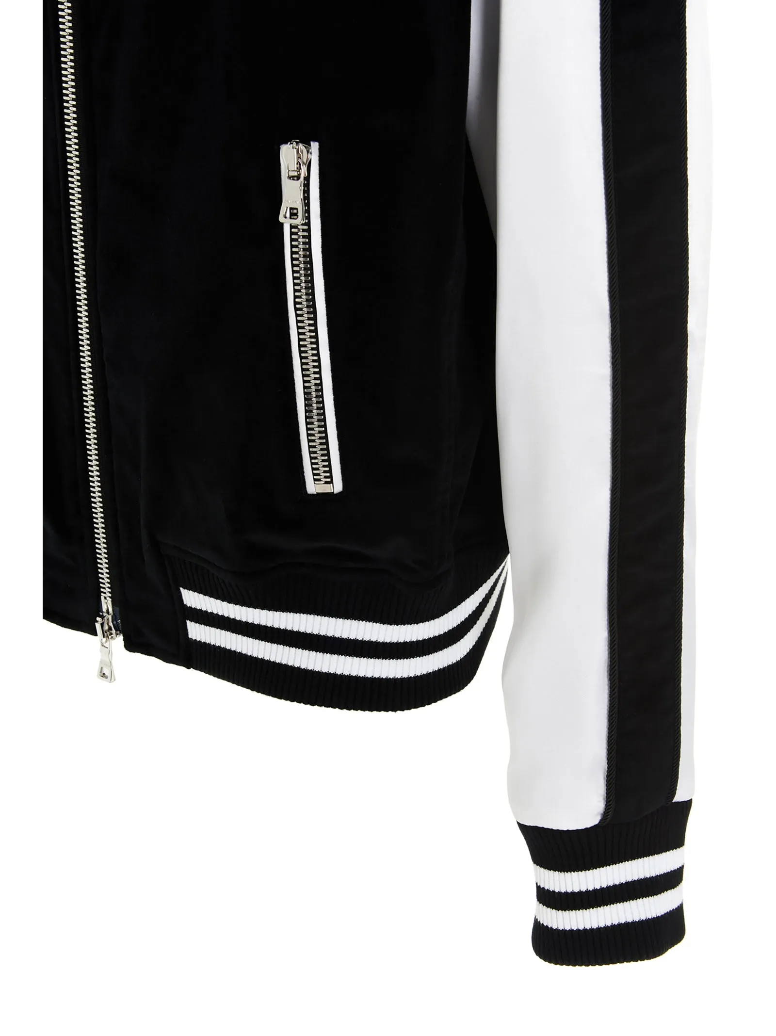 Balmain Logo Patch Bomber Jacket