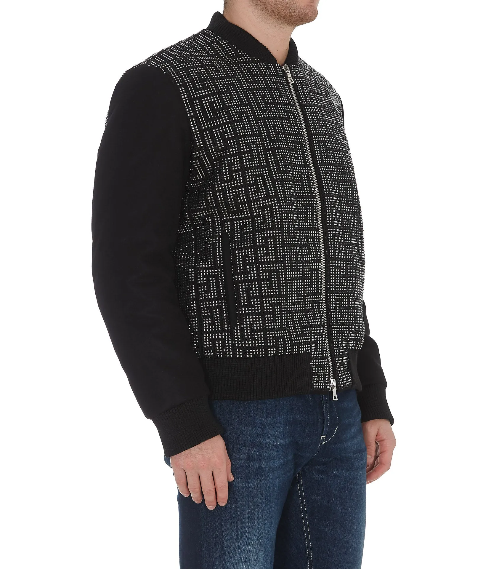 Balmain Monogram Printed Bomber Jacket