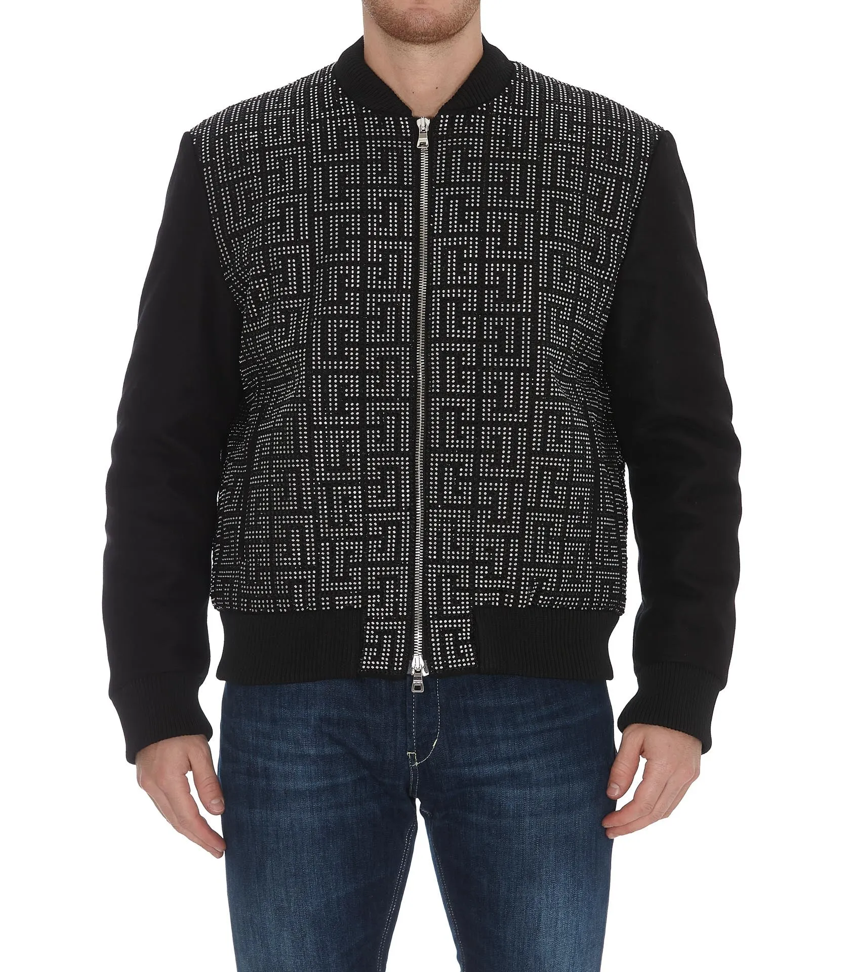 Balmain Monogram Printed Bomber Jacket