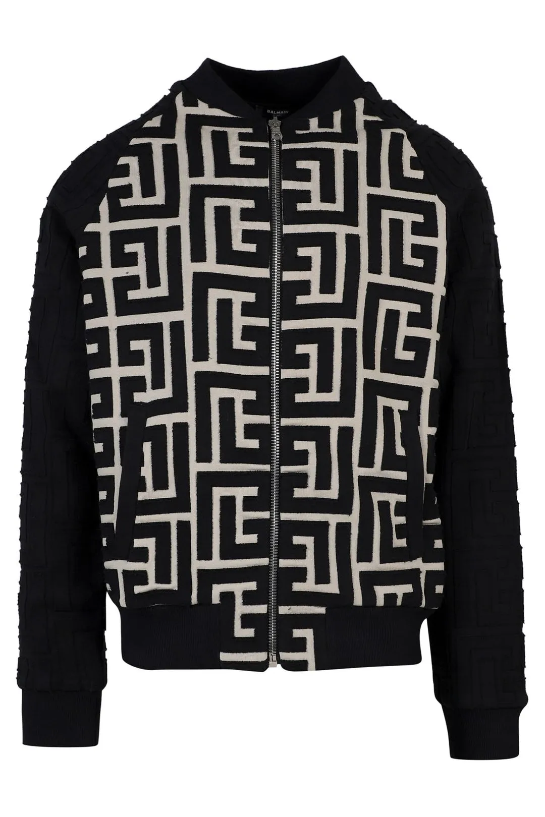 Balmain Monogram Zipped Bomber Jacket