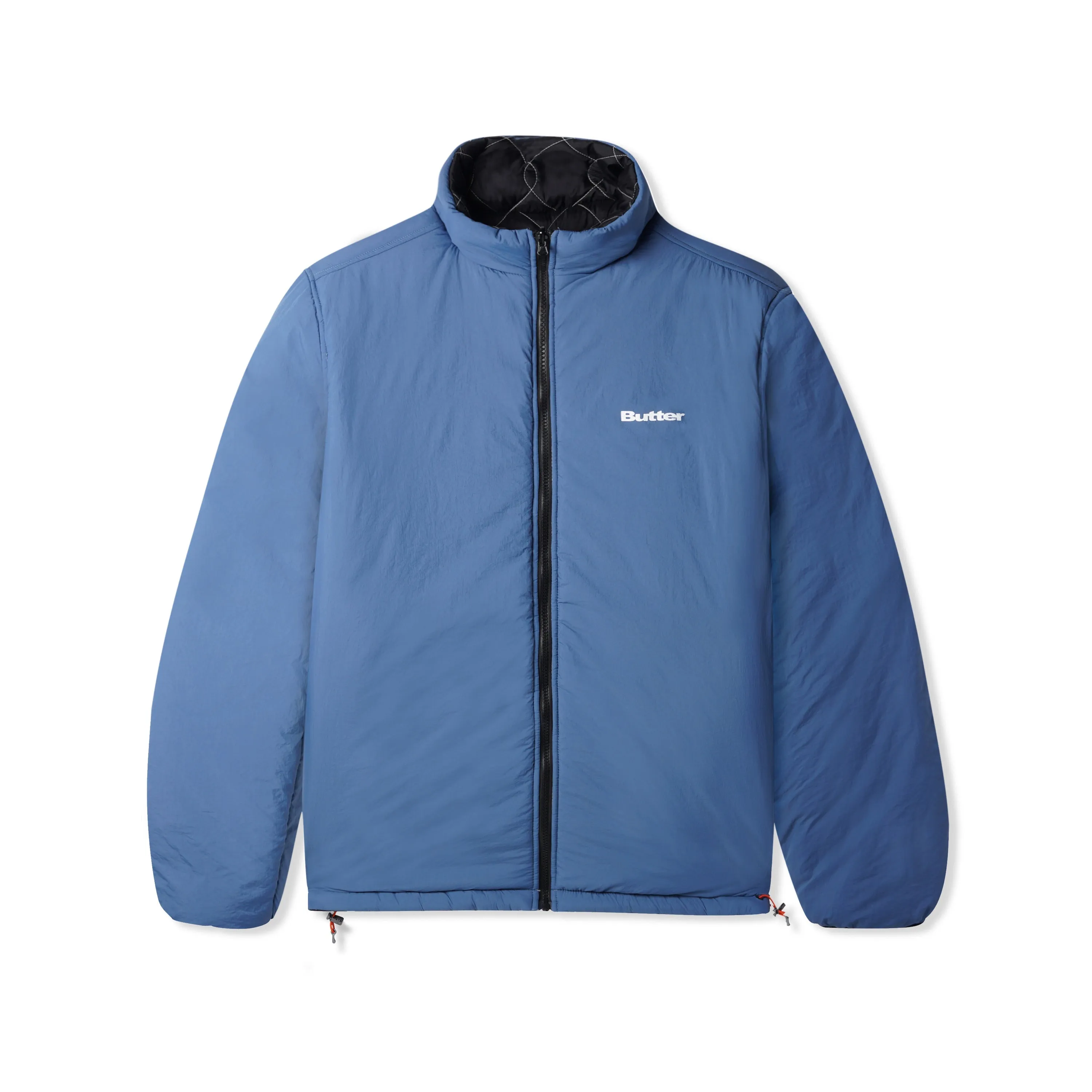Chainlink Reversible Puffer Jacket, Black / Slate