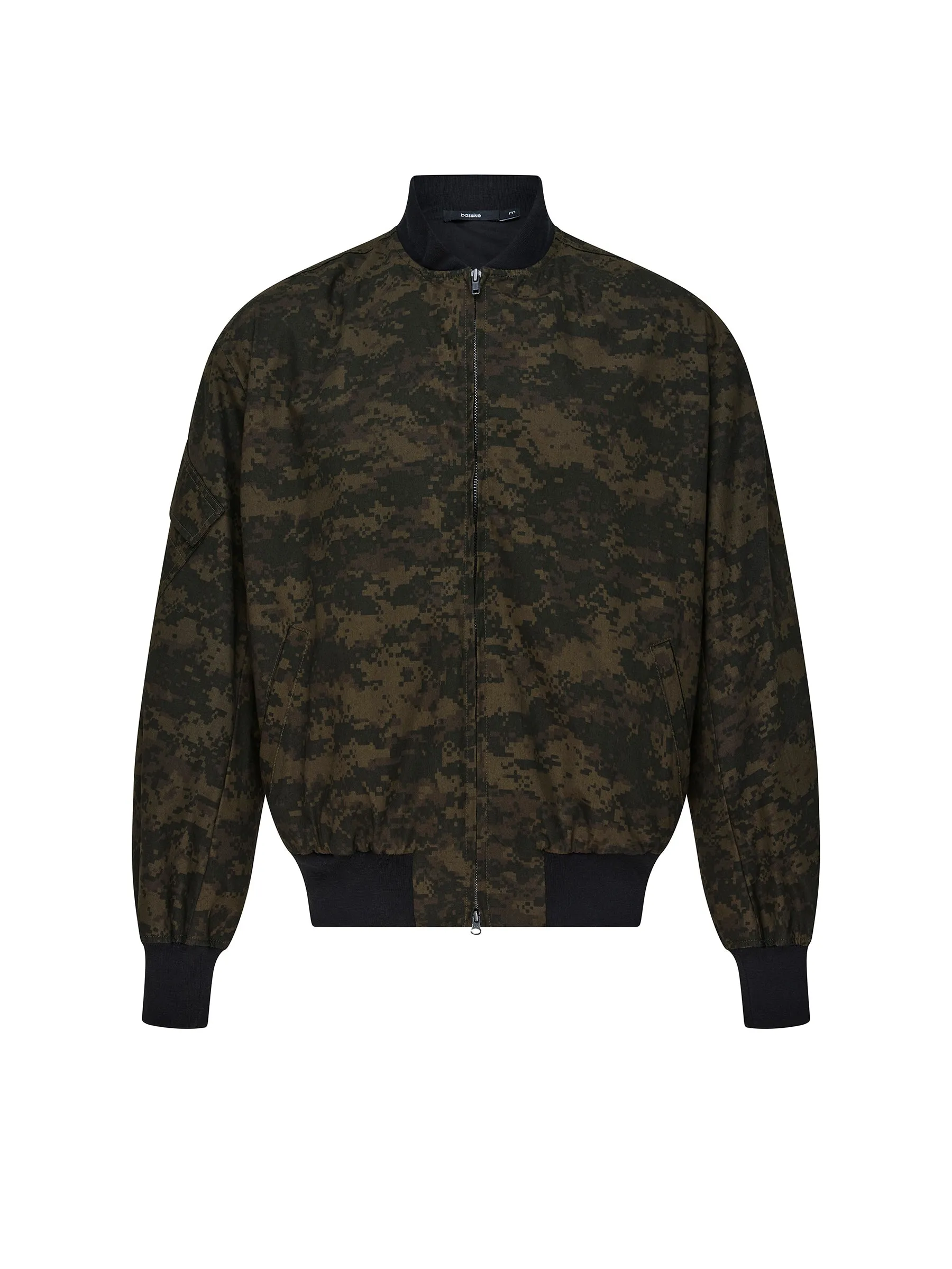 cotton camo bomber