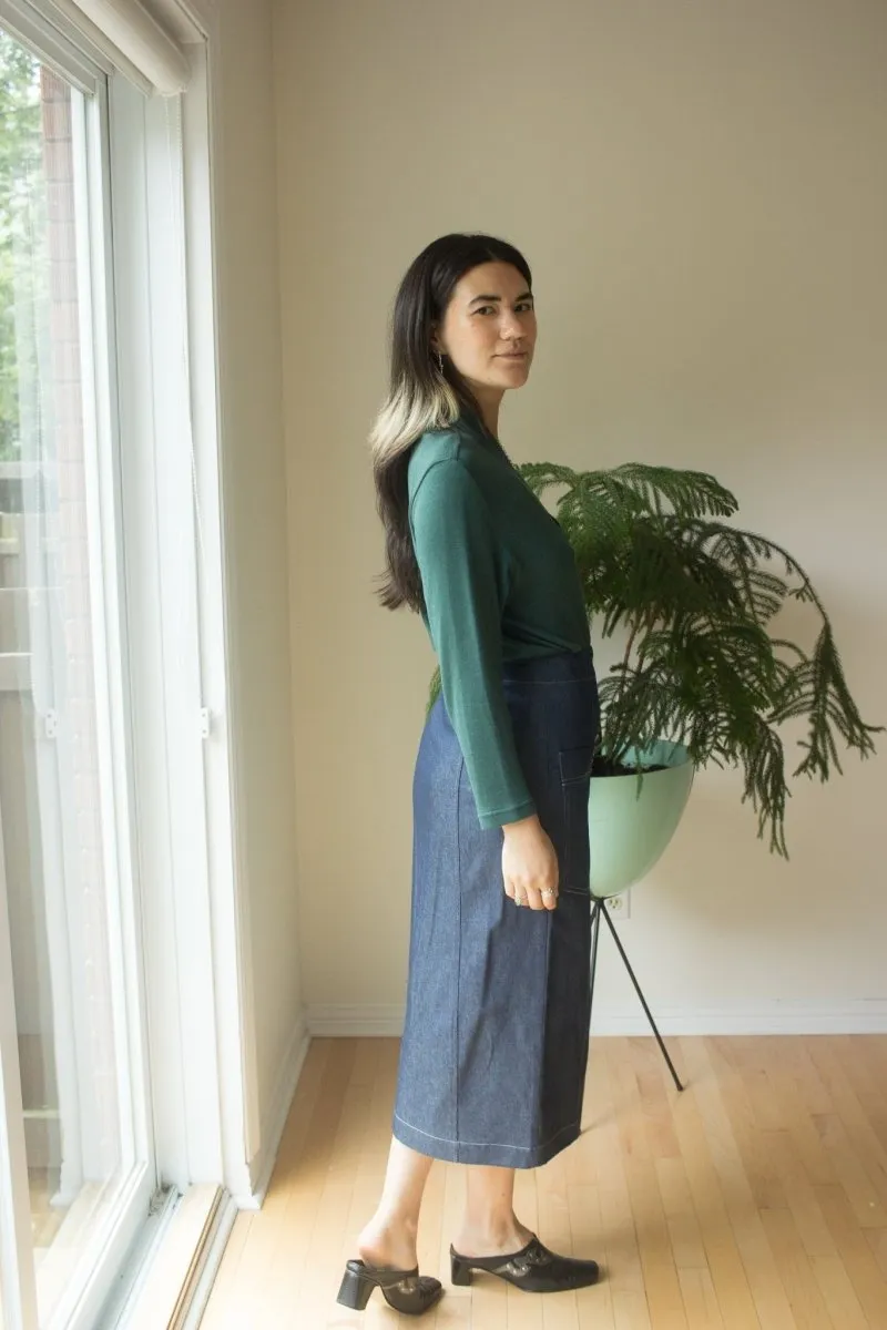 Eve Gravel Kueva Skirt - Denim (In Store)