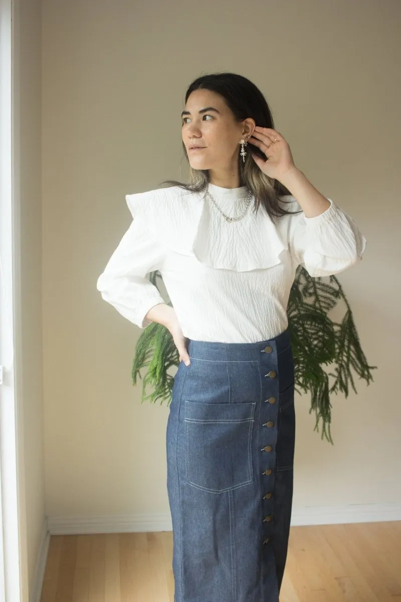 Eve Gravel Kueva Skirt - Denim (In Store)