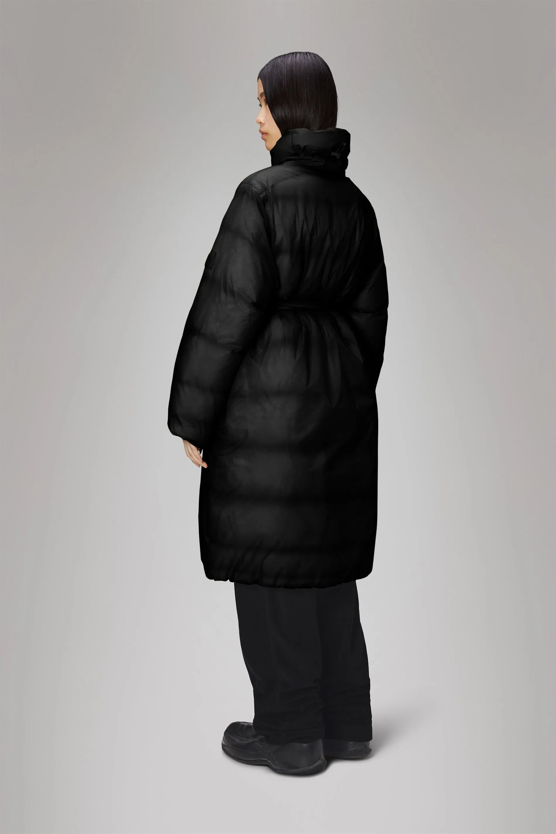 Kevo Longer Puffer Jacket - Black