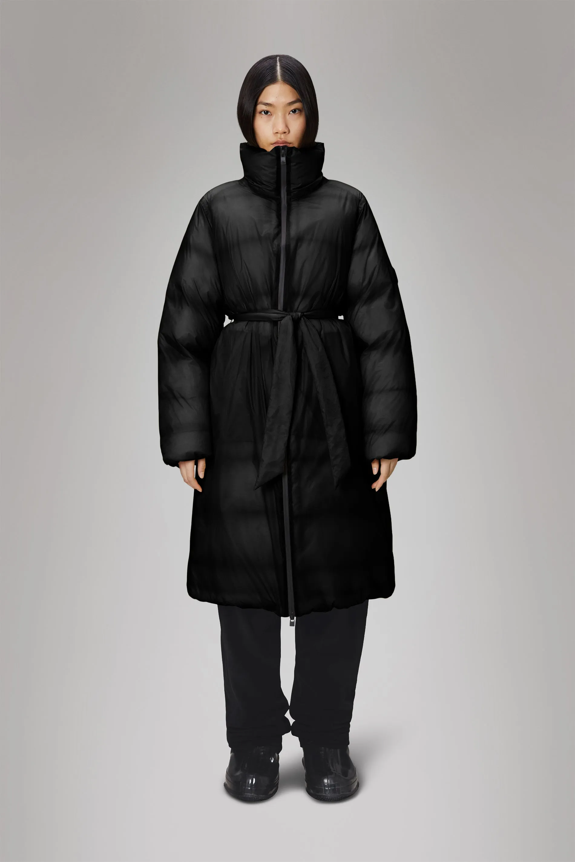 Kevo Longer Puffer Jacket - Black