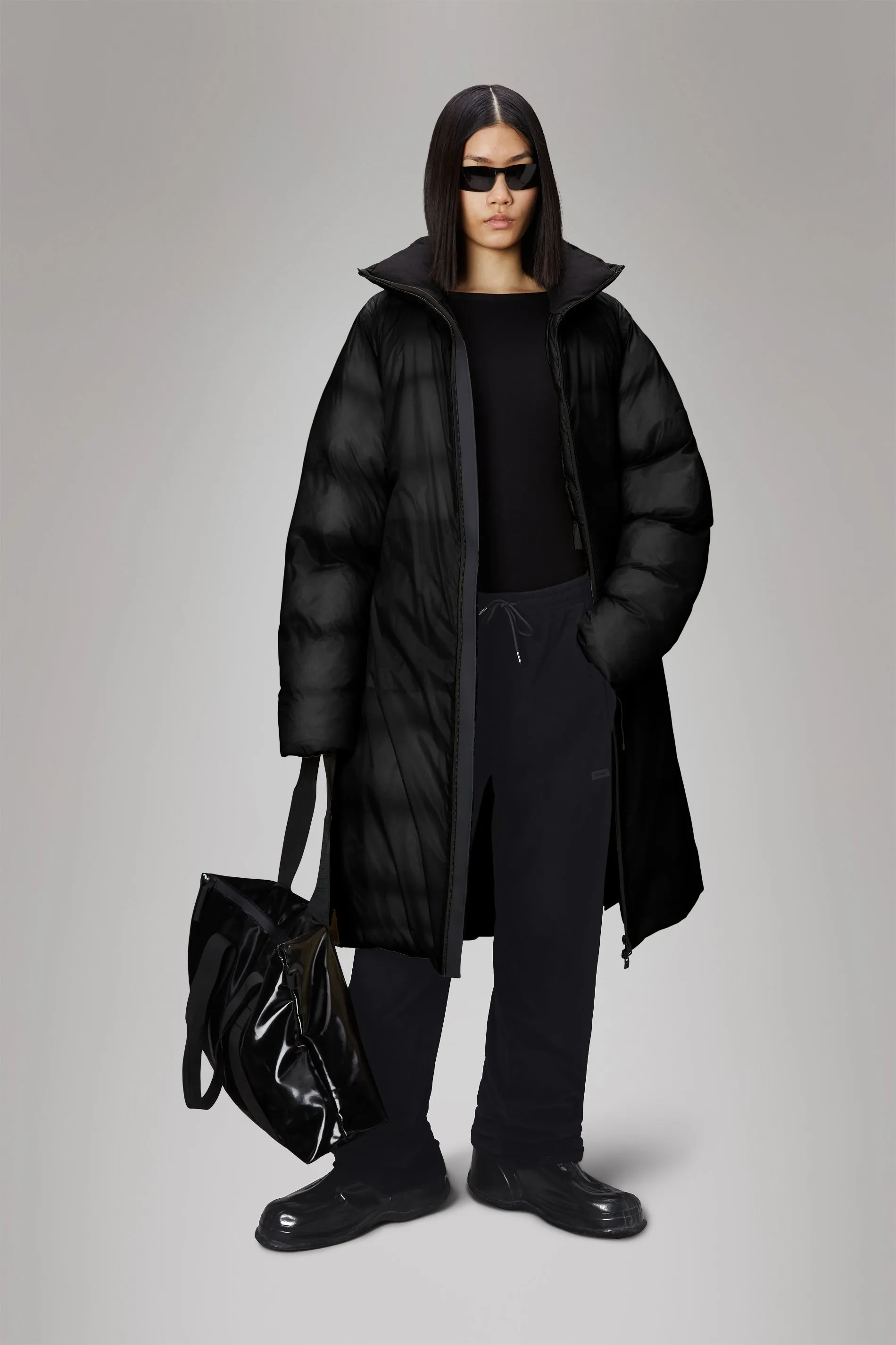 Kevo Longer Puffer Jacket - Black