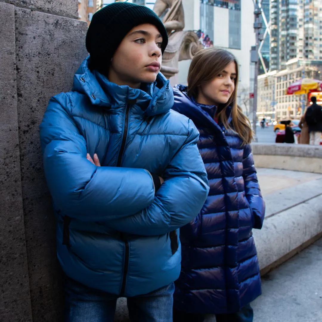 Lovi Long Puffer | Blue