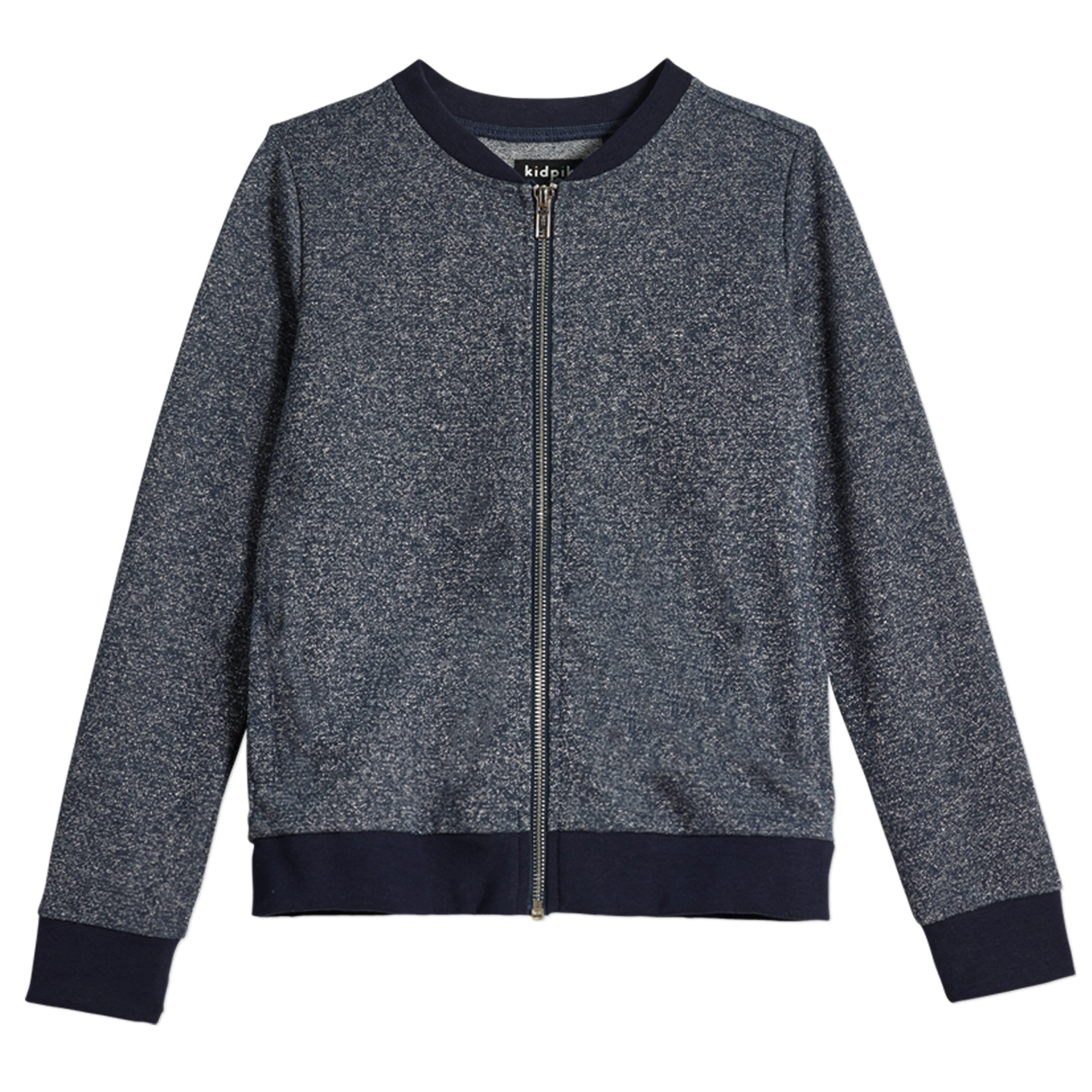 Metallic French Terry Bomber Jacket