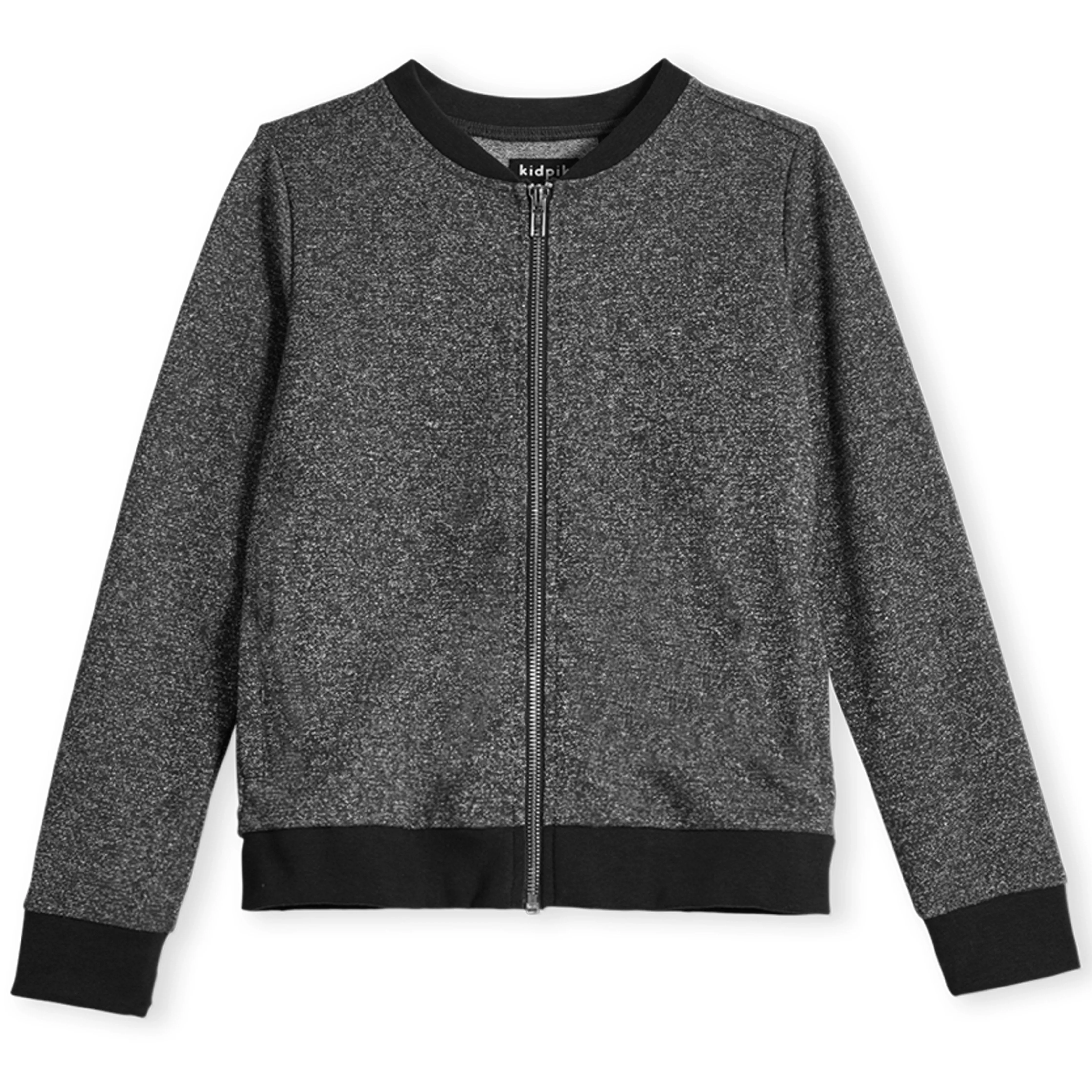 Metallic French Terry Bomber Jacket