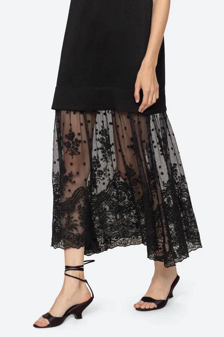 Noa Slip Dress in Black