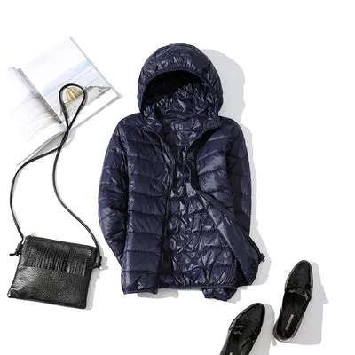 Olivia - Women's Autumn Winter Ultralight White Duck Down Jacket