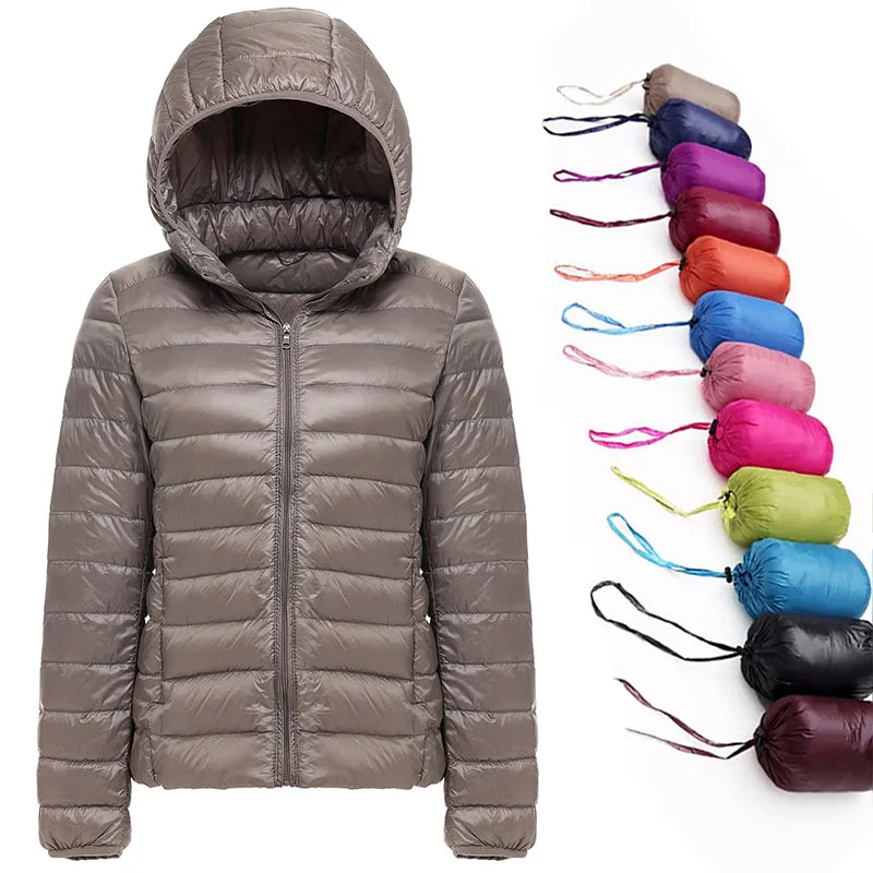 Olivia - Women's Autumn Winter Ultralight White Duck Down Jacket