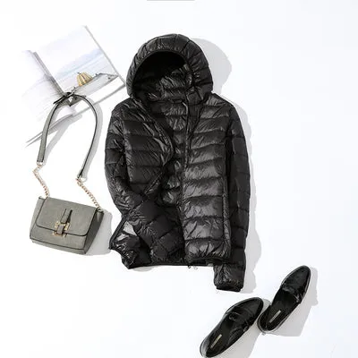 Olivia - Women's Autumn Winter Ultralight White Duck Down Jacket