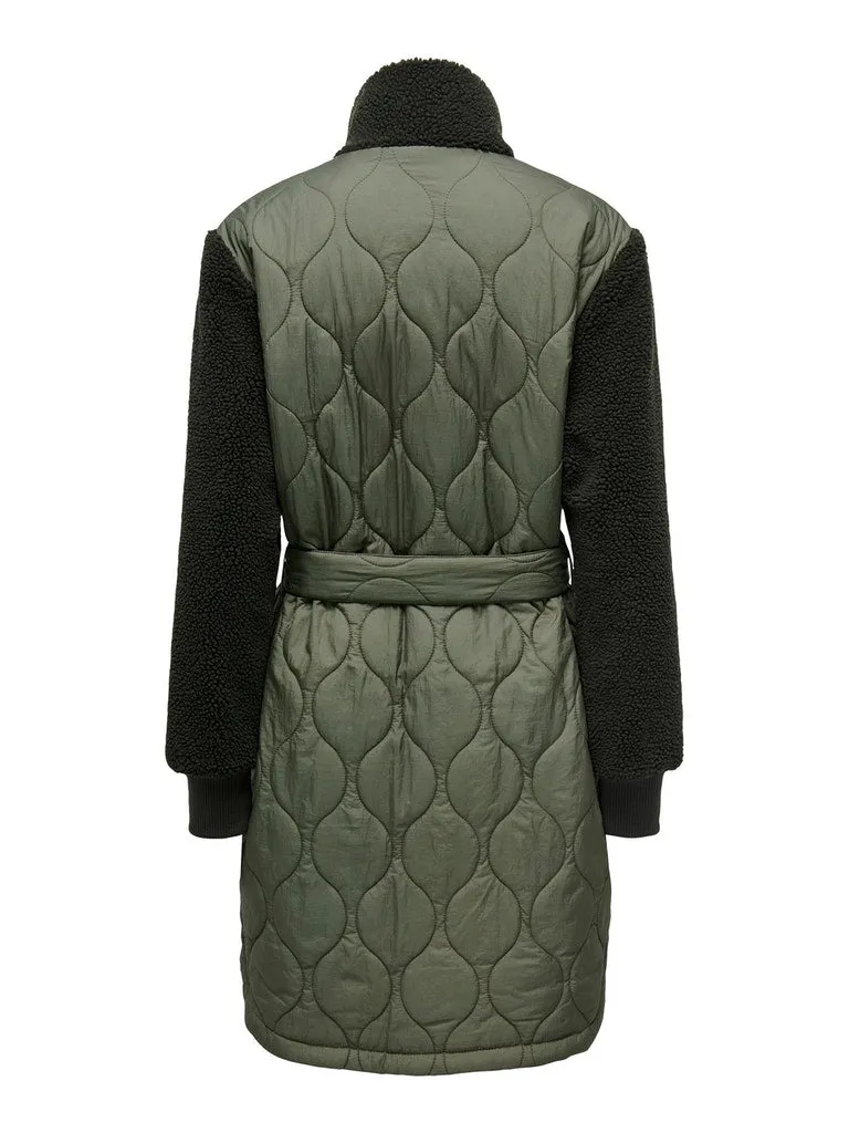 Only Thale - Teddy/quilt mix jakke