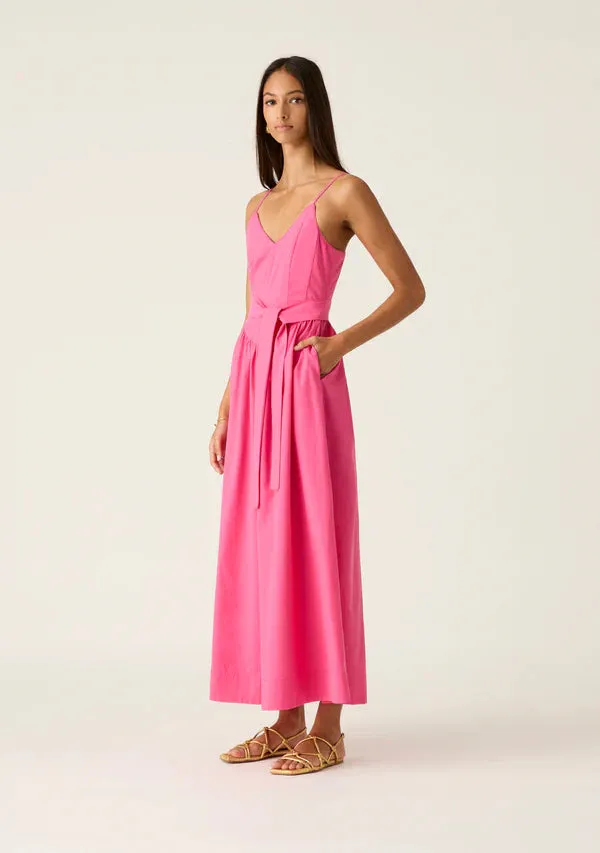 QUINN MIDI DRESS | Raspberry