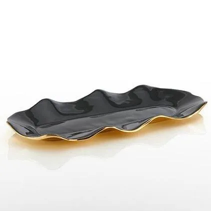 Ruffled Long Trays Graphite - Final Sale