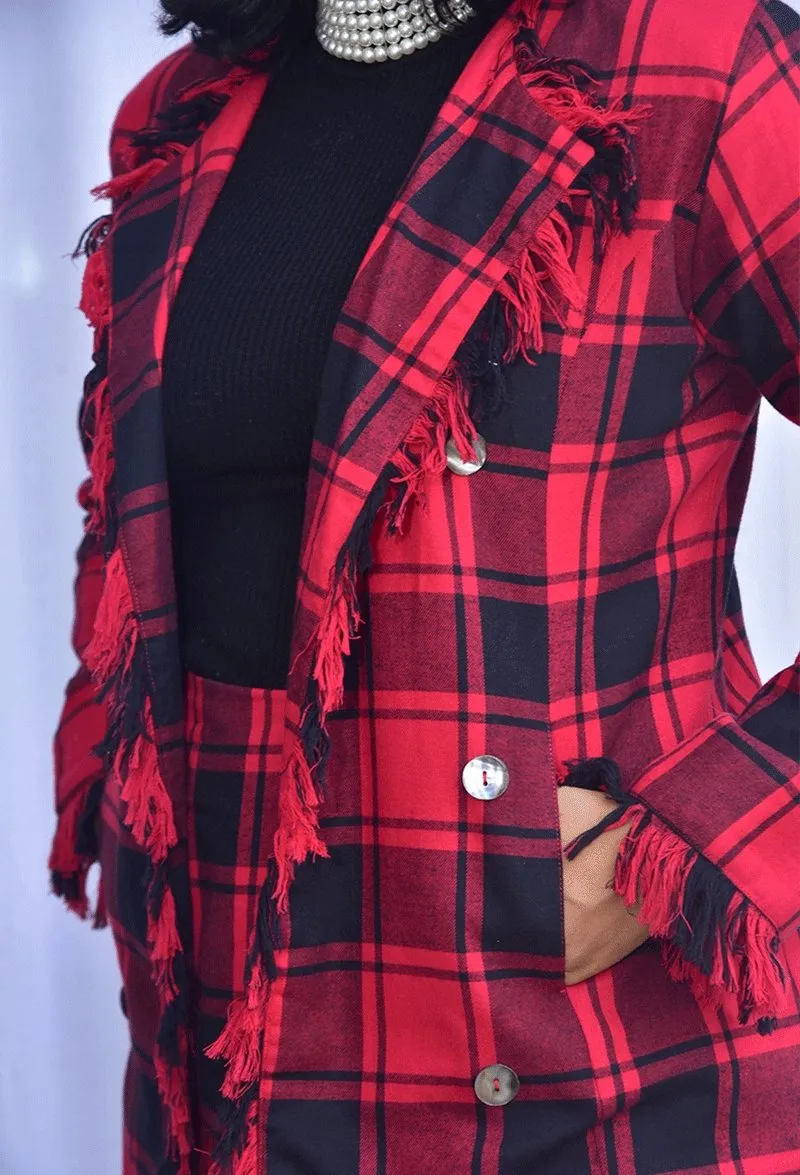 Tartan Check All Seasons Skirt Suit | Womens co-ord set