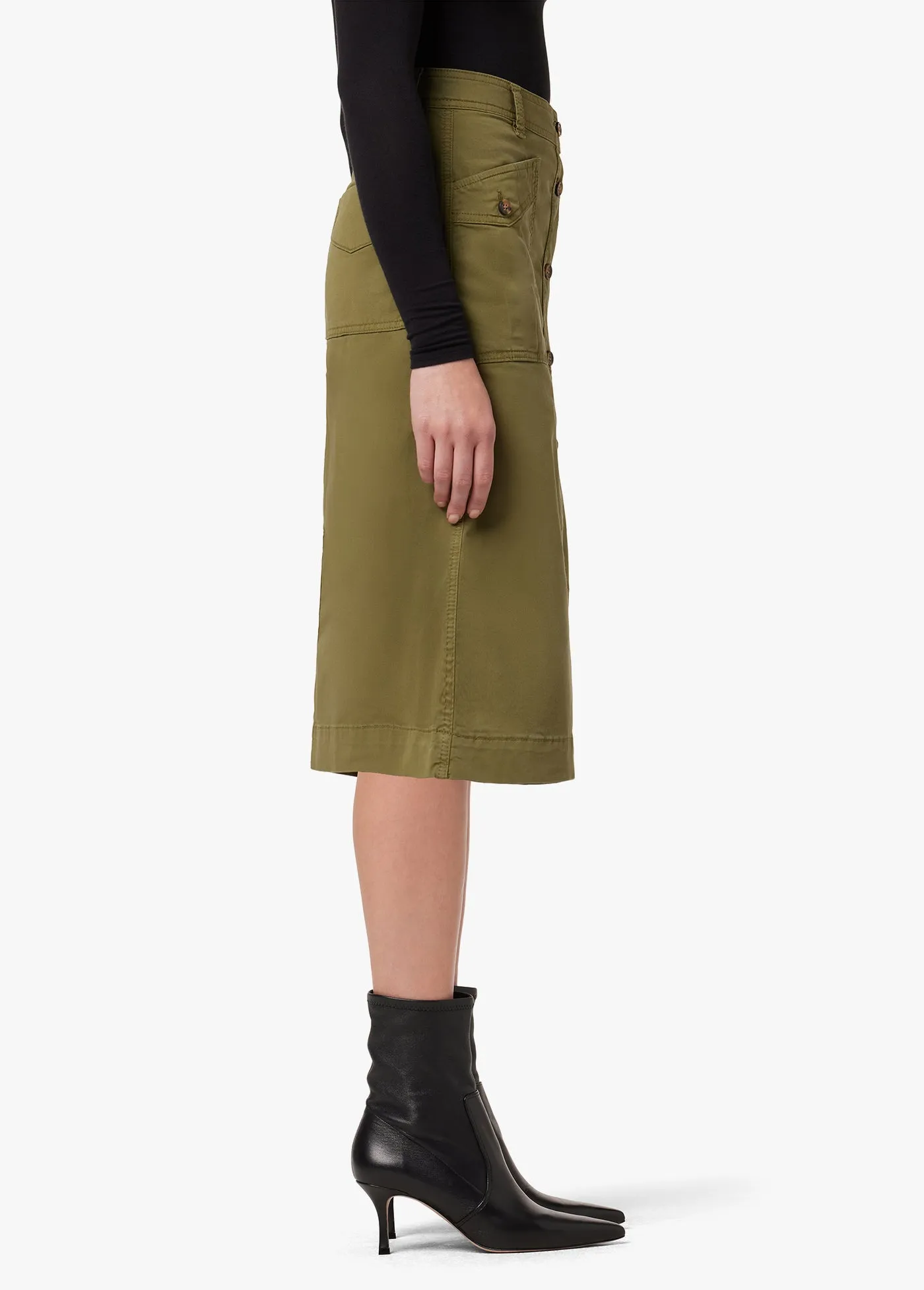 THE PREMIUM CARGO MIDI SKIRT