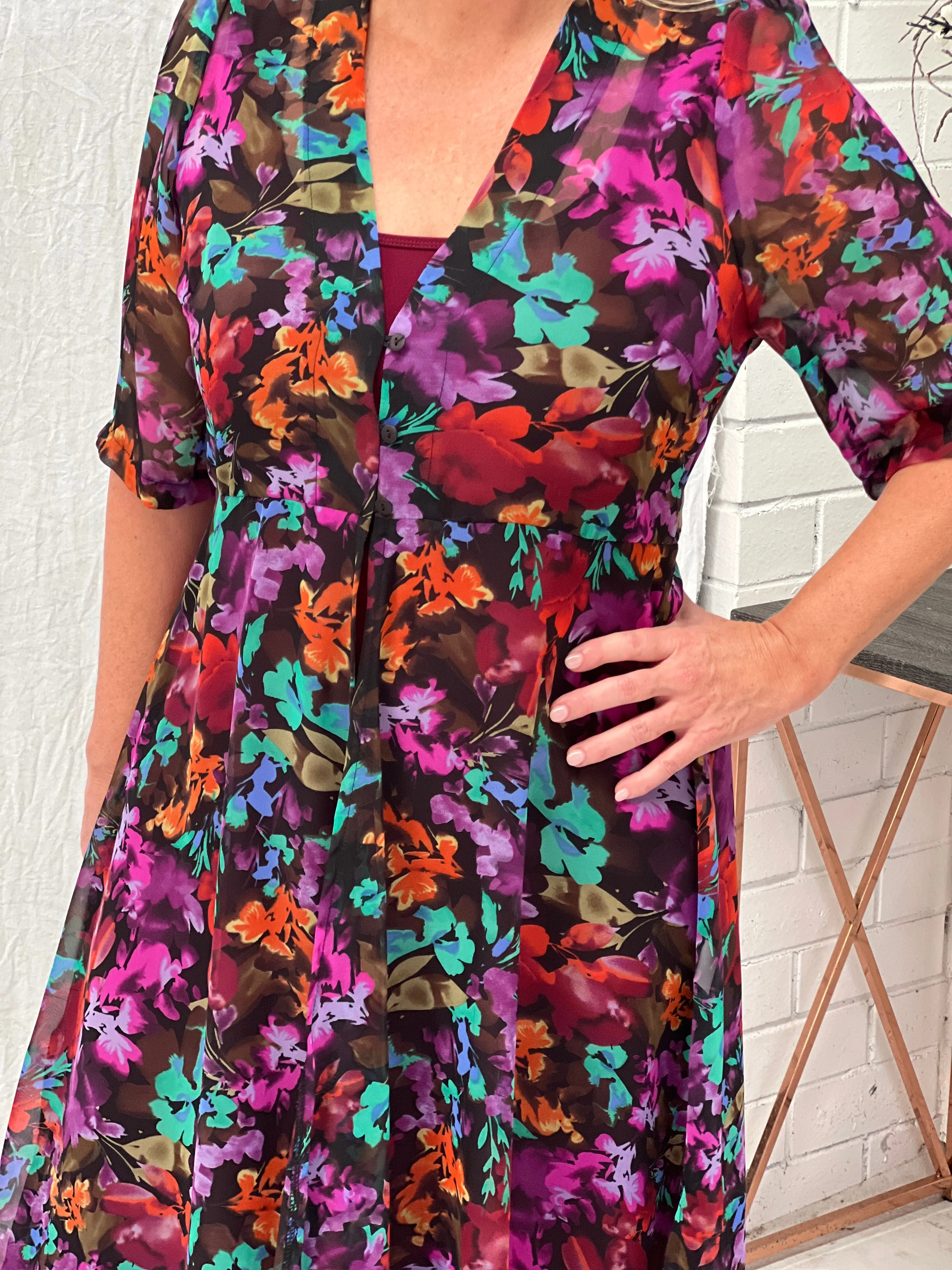 Valencia Purple Floral 2-Piece Set