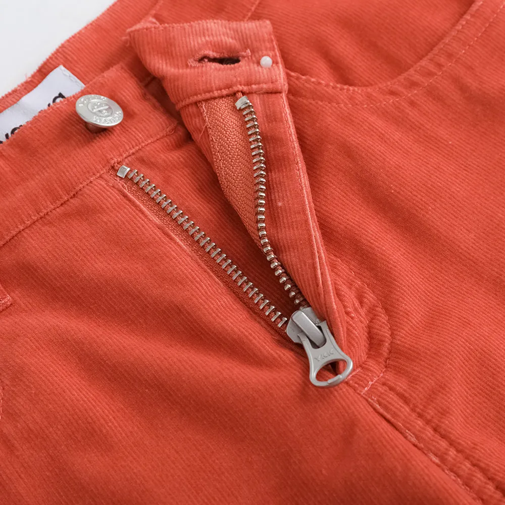 Vauva FW23 - Girls Embroidered Flared Pants (Red)