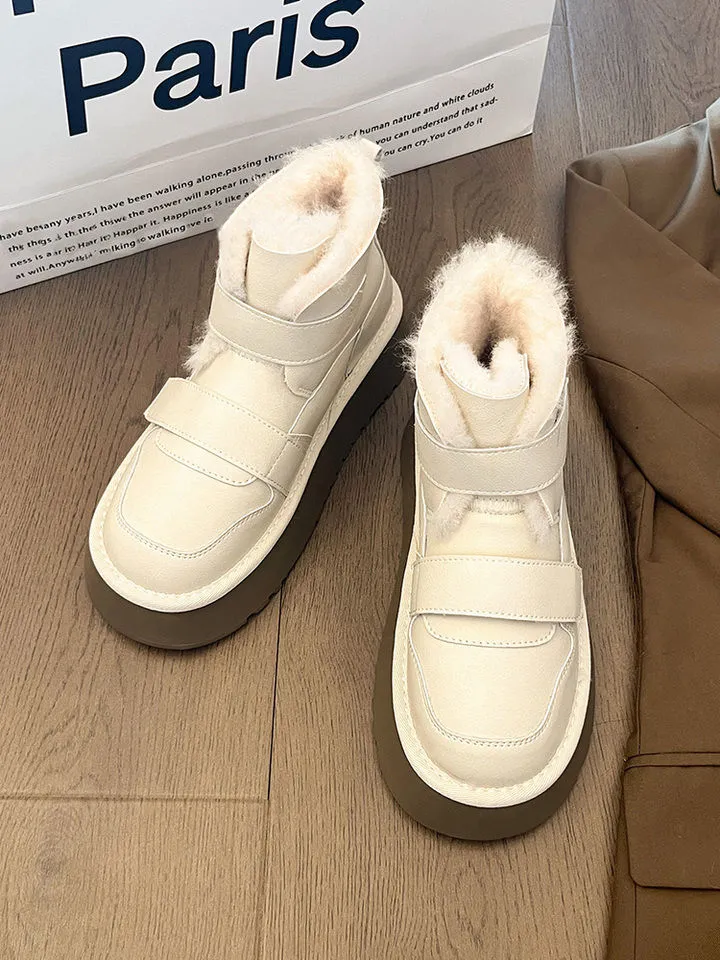 Velcro Plush Winter Boots