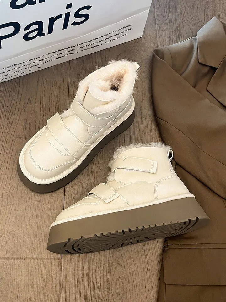 Velcro Plush Winter Boots