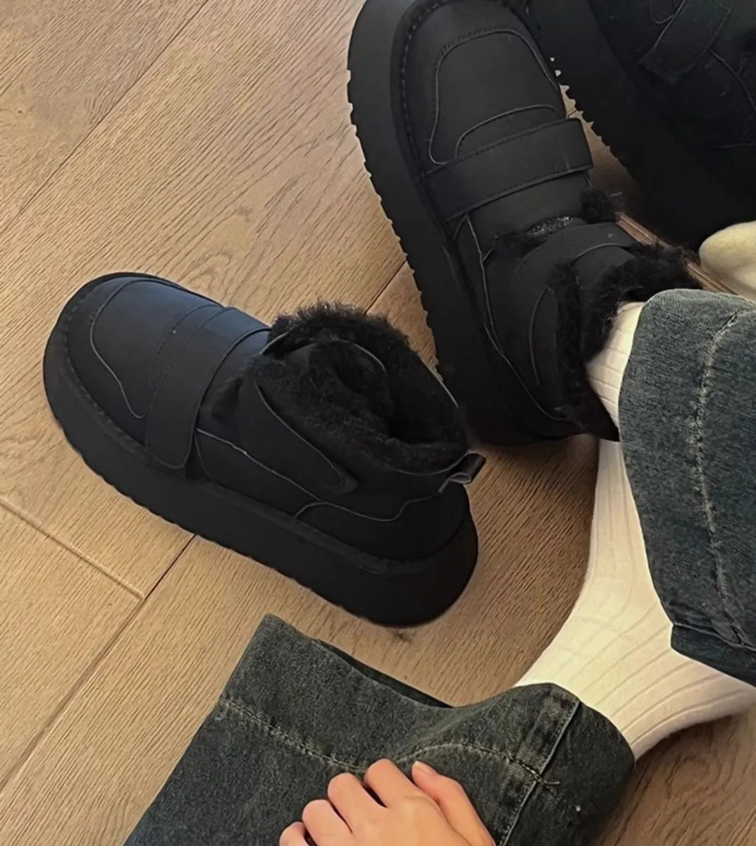 Velcro Plush Winter Boots