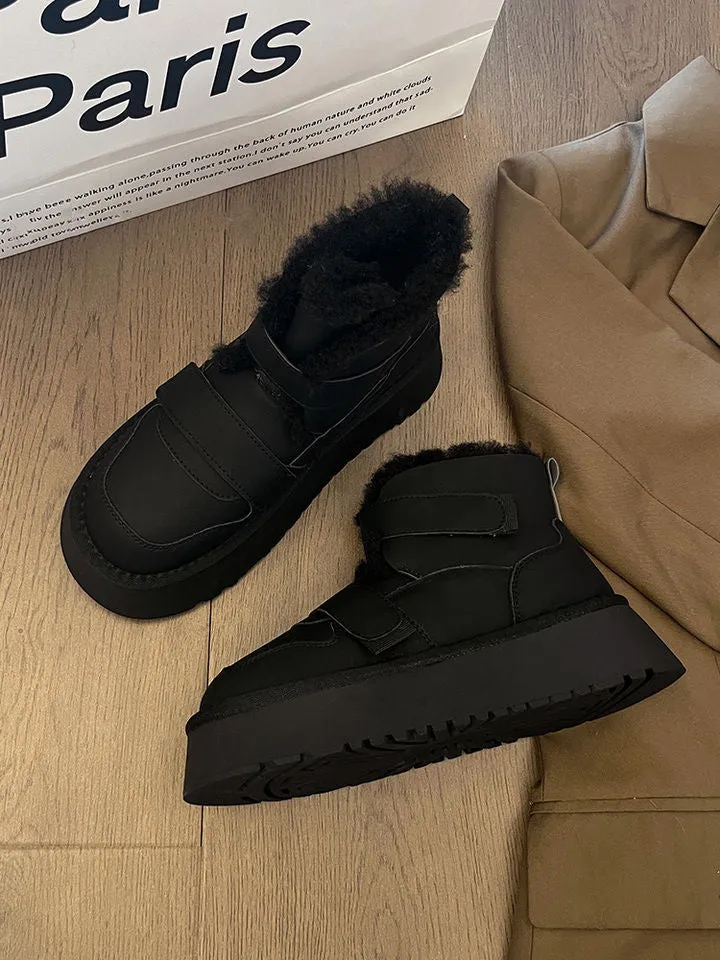 Velcro Plush Winter Boots