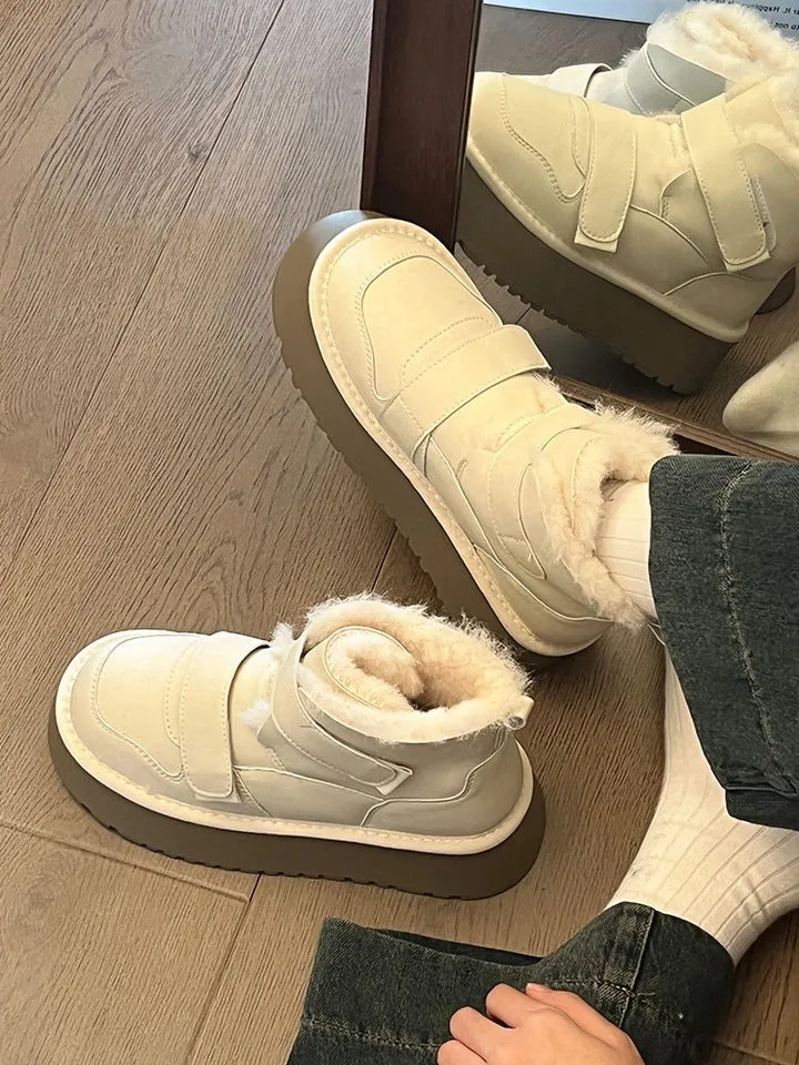 Velcro Plush Winter Boots
