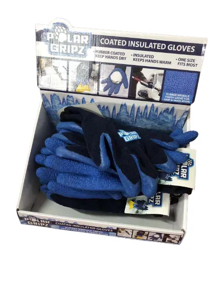 Winter Knit Hat Beanie and Glove Assortment Floor Display - 72 Pieces Per Retail Ready Display 88367