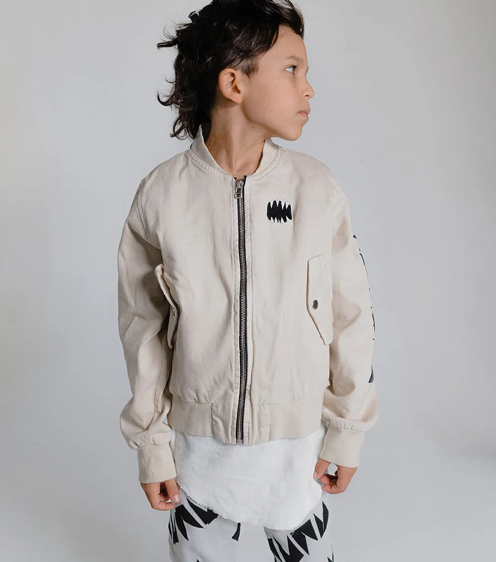 woven bomber jacket
